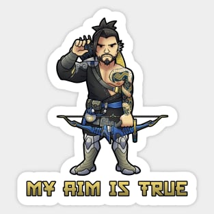 My Aim Is True Sticker